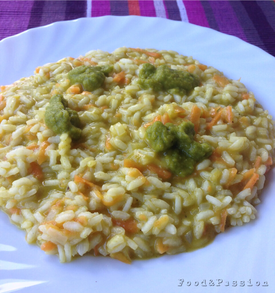 risotto carote crema verdure