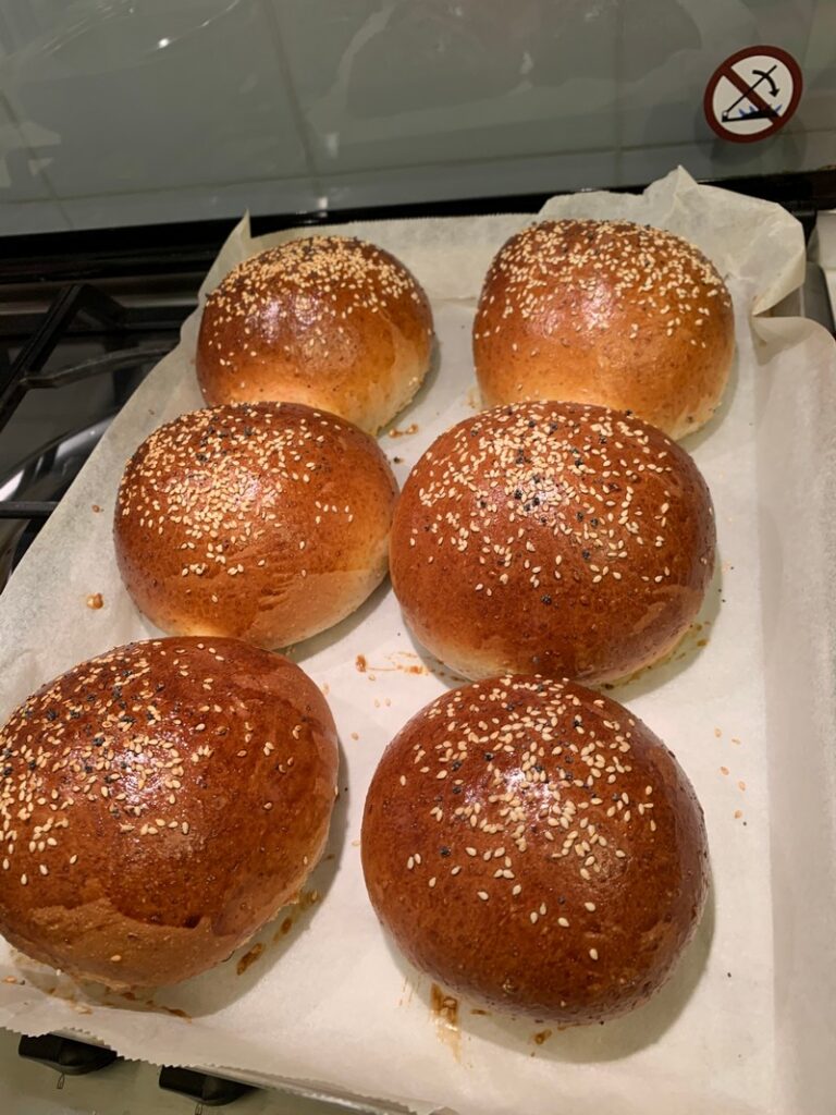 burgers buns fatti in casa