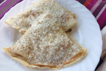 Crêpes funghi prosciutto e taleggio 1