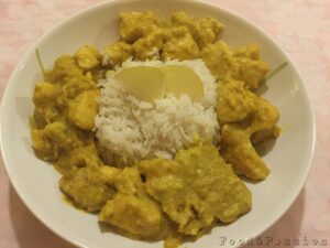 Pollo al curry con riso basmati