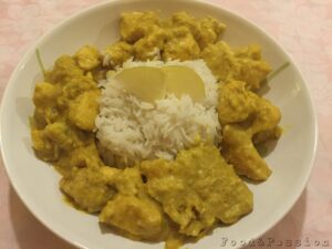 Pollo al curry con riso basmati