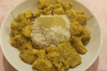Pollo al curry con riso basmati