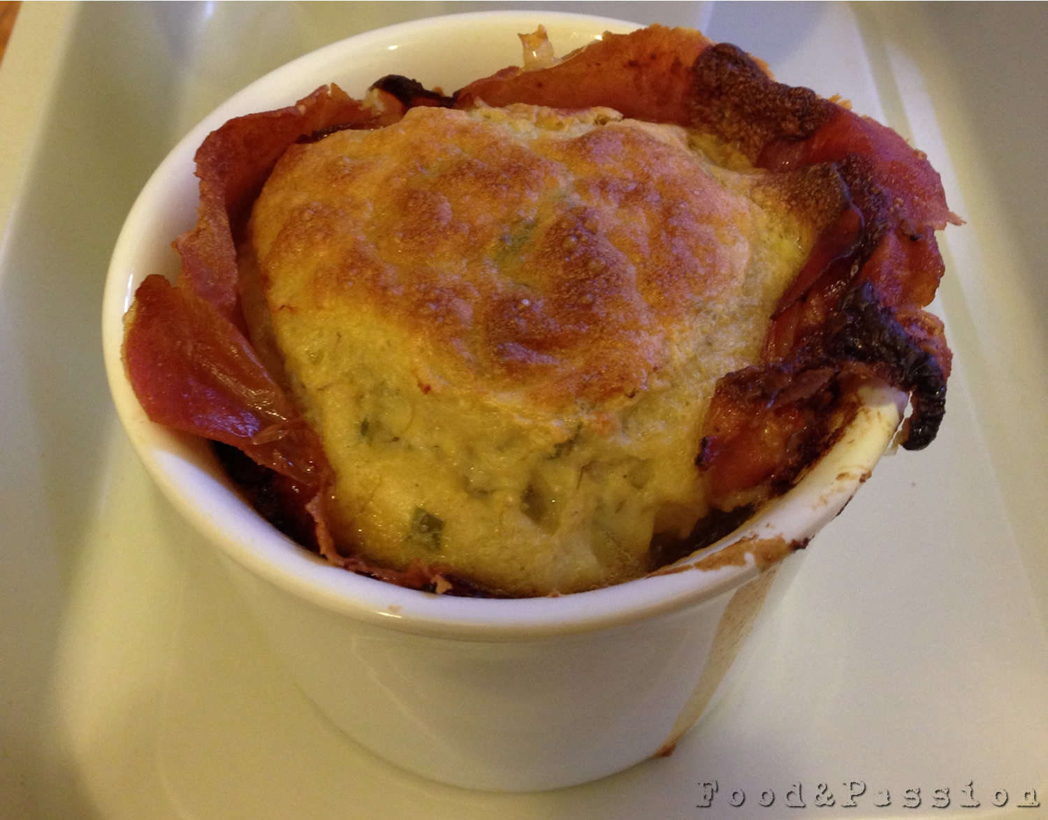 soufflé di funghi porcini