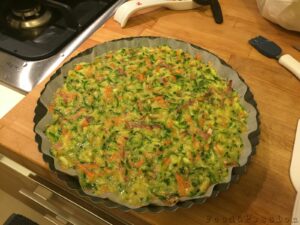 Preparazione Frittata di zucchine e carote al forno