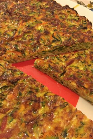 Frittata di zucchine e carote al forno