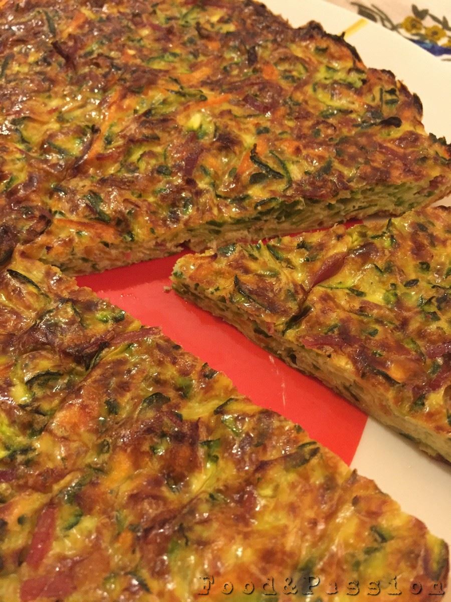 Frittata di zucchine e carote al forno