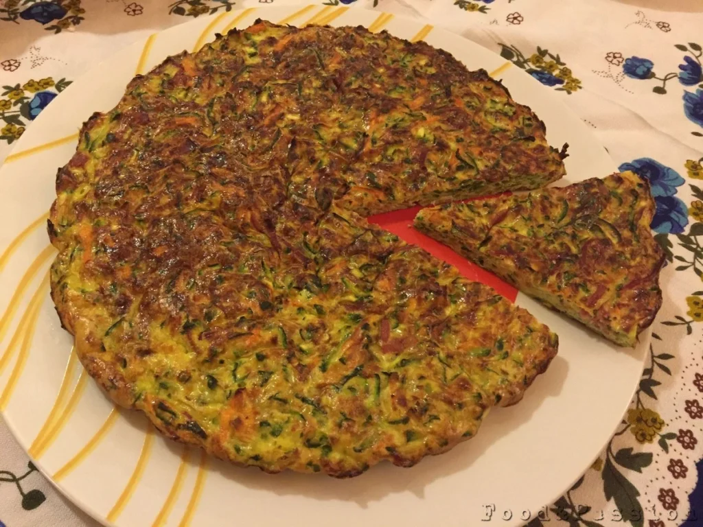 Frittata di zucchine e carote al forno