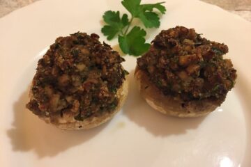 Funghi Champignon gratinati al forno 2
