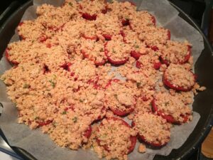 Preparazione Pomodorini gratinati al forno