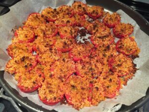 Pomodorini gratinati al forno