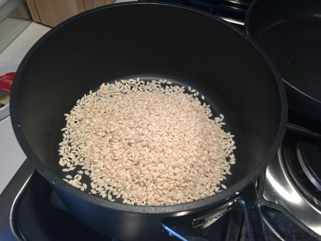 Preparazione | Risotto finferli e taleggio