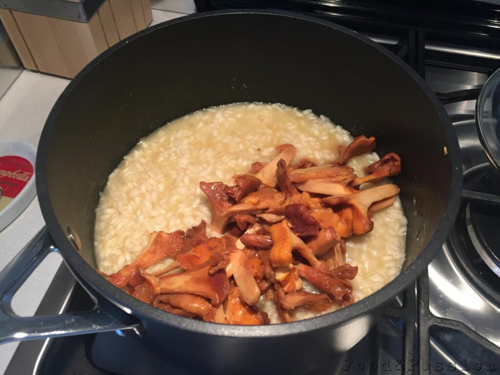 Risotto finferli e taleggio 2