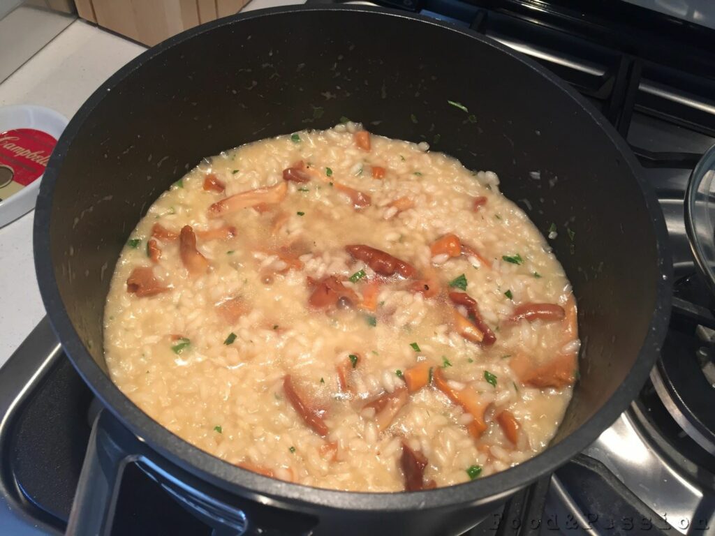 Risotto finferli e taleggio