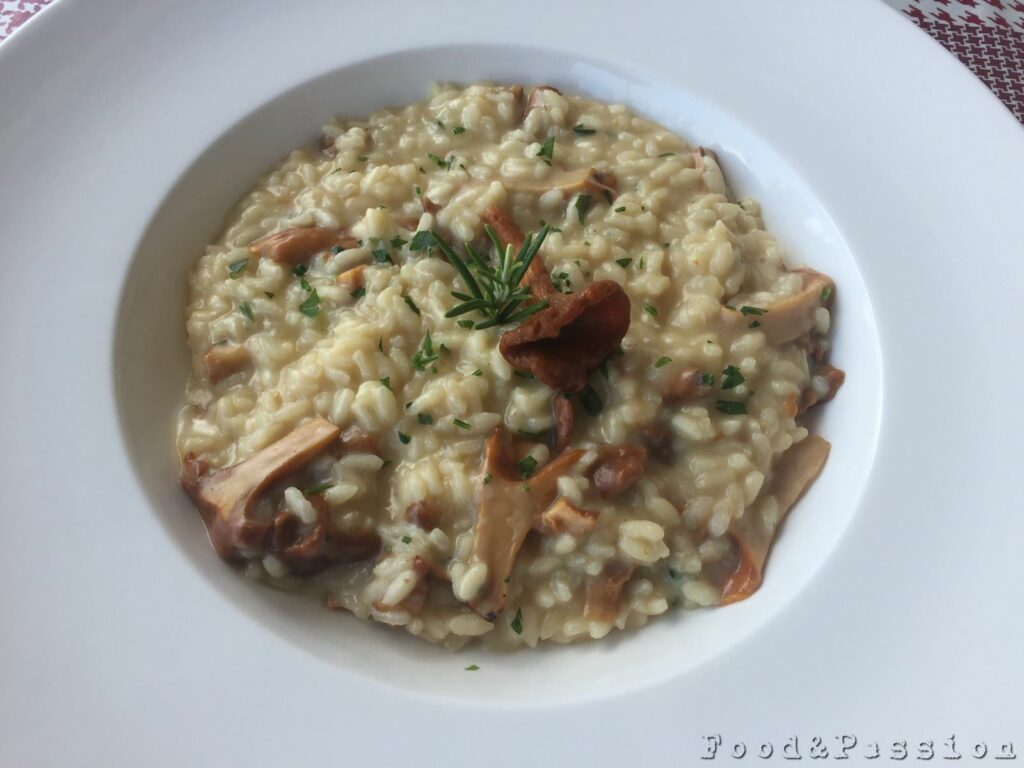 Risotto finferli e taleggio